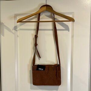 Able Brown Leather Messenger Bag for Everyday Use